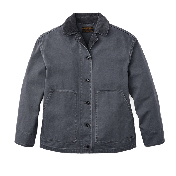 filson Women's Canvas Barn Coat Storm Blue