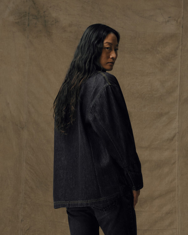 Filson Women's Denim Barn Coat Rinse Black