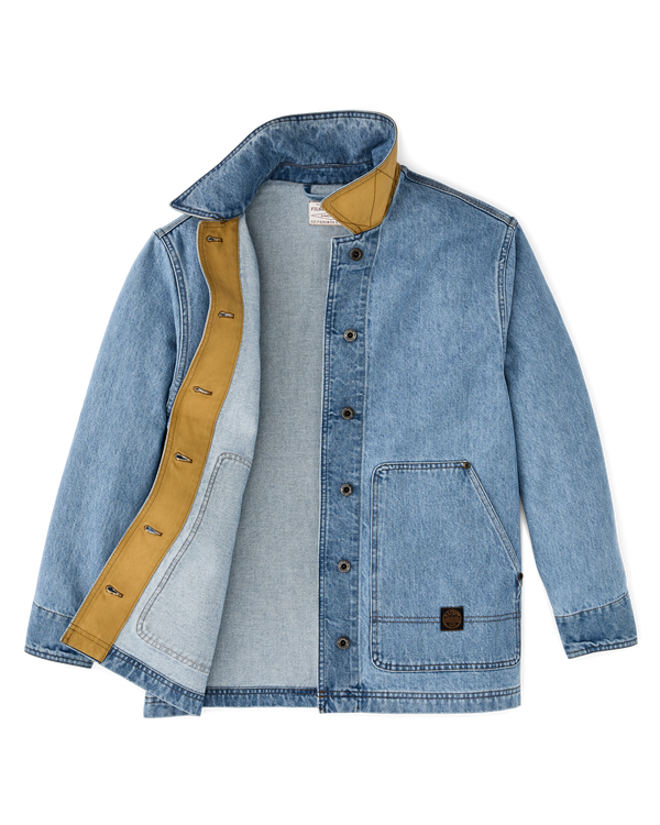 Filson Women's Denim Barn Coat Stone Wash Indigo