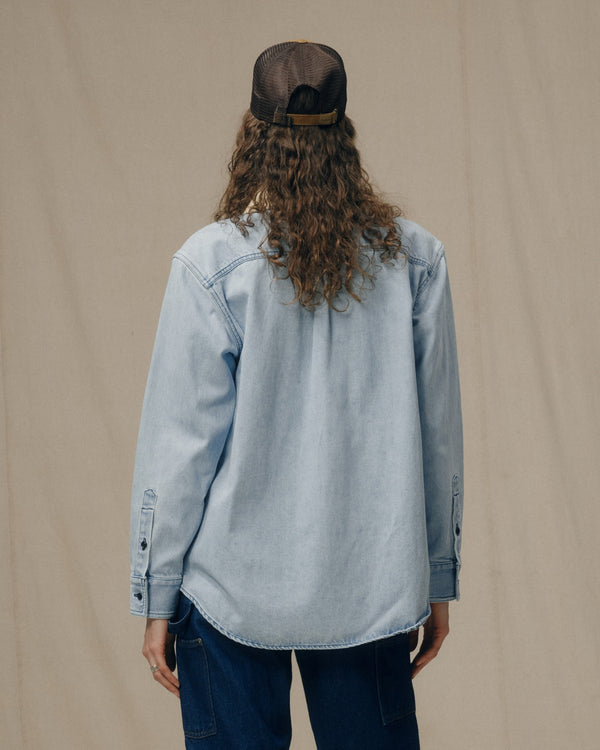 Filson Women's Denim Work Shirt Light Indigo