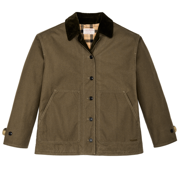 filson Women's Dry Tin Barn Coat Marsh Olive