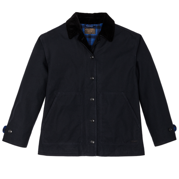 filson Women's Dry Tin Barn Coat Navy