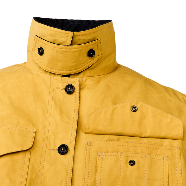 Filson Women's Dry Waxed Long Cruiser Yellow