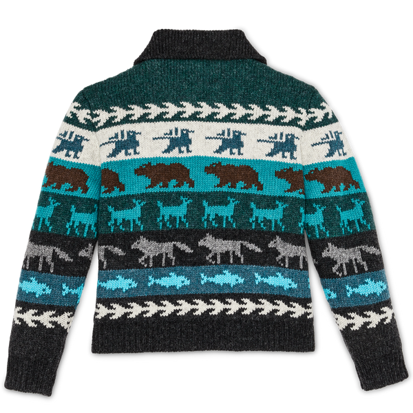 Filson Women's Fair Isle Cardigan Animal / Multi
