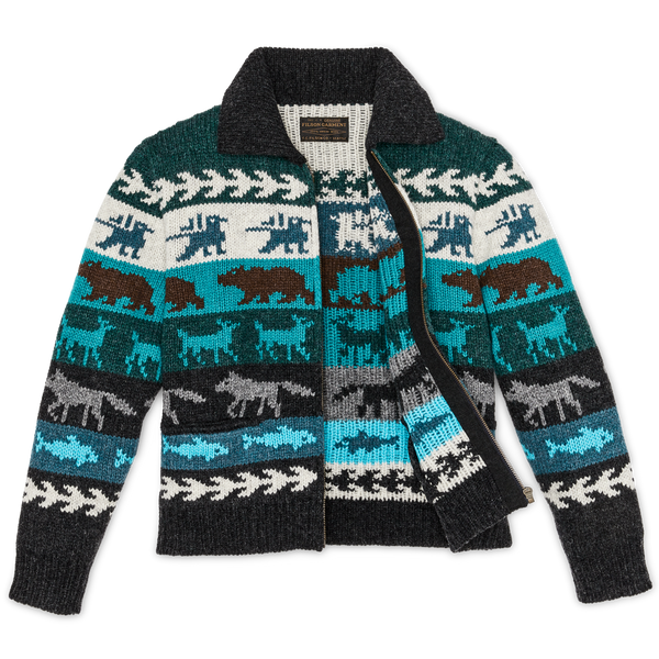 Filson Women's Fair Isle Cardigan Animal / Multi