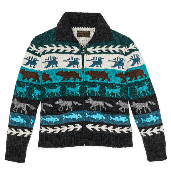filson Women's Fair Isle Cardigan Animal / Multi