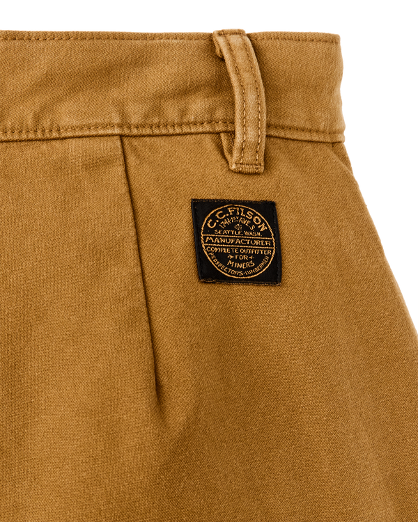 Filson Women's Field Camp Shorts Dark Ochre