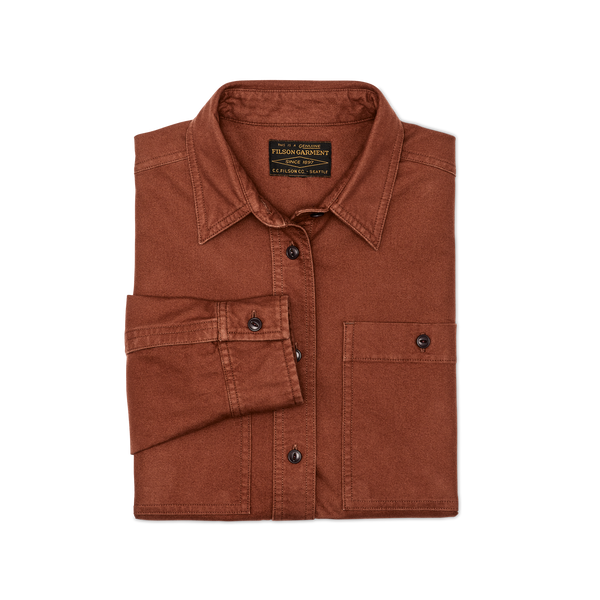 Filson Women's Field Chamois Shirt Madder Root
