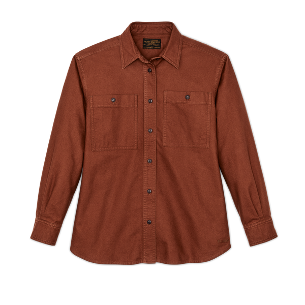 filson Women's Field Chamois Shirt Madder Root