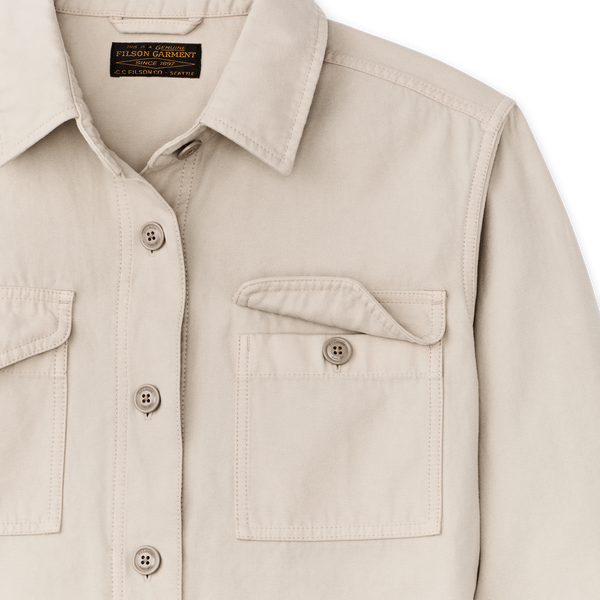 Filson Women's Field Jac-shirt Feather Gray