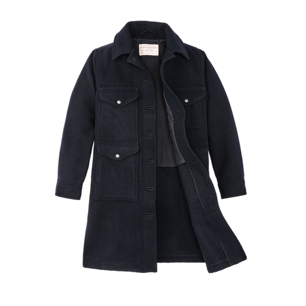 Filson Women's Long Mackinaw Cruiser Dark Navy
