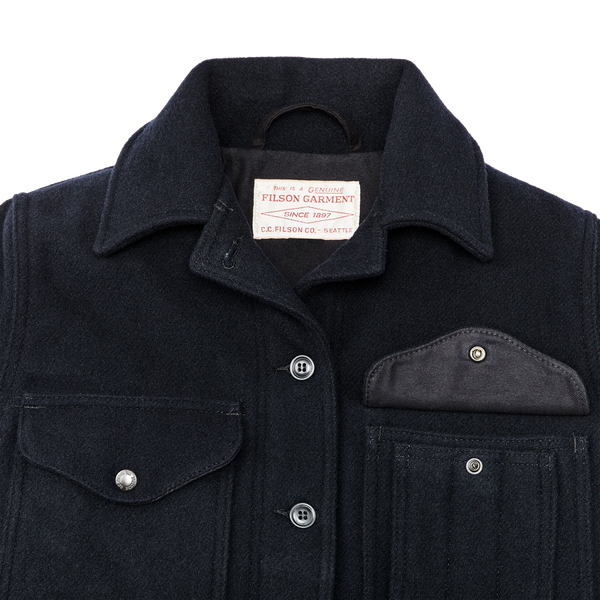 Filson Women's Long Mackinaw Cruiser Dark Navy