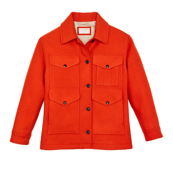 filson Women's Mackinaw Wool Cruiser Jacket Flame