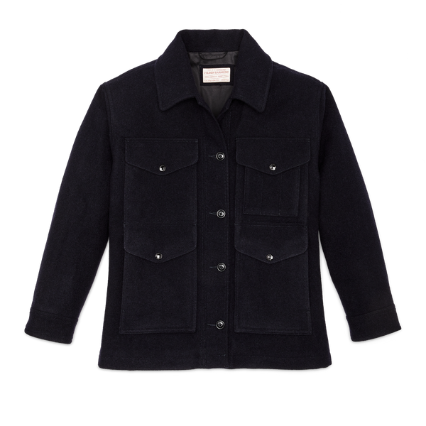 filson Women's Mackinaw Wool Cruiser Jacket Navy