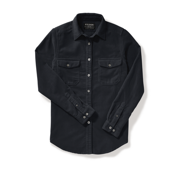filson Women's Moleskin Shirt Dark Navy