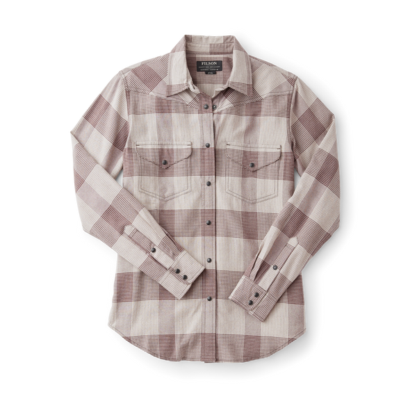 Filson Women's Pioneer Shirt Driftwood/brown