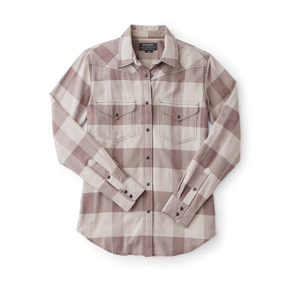 filson Women's Pioneer Shirt Driftwood/brown