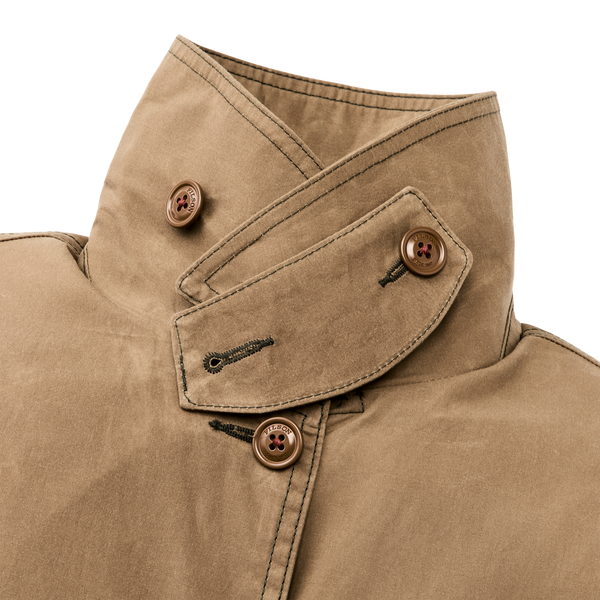 Filson Women's Ranger Raincoat Dark Beige