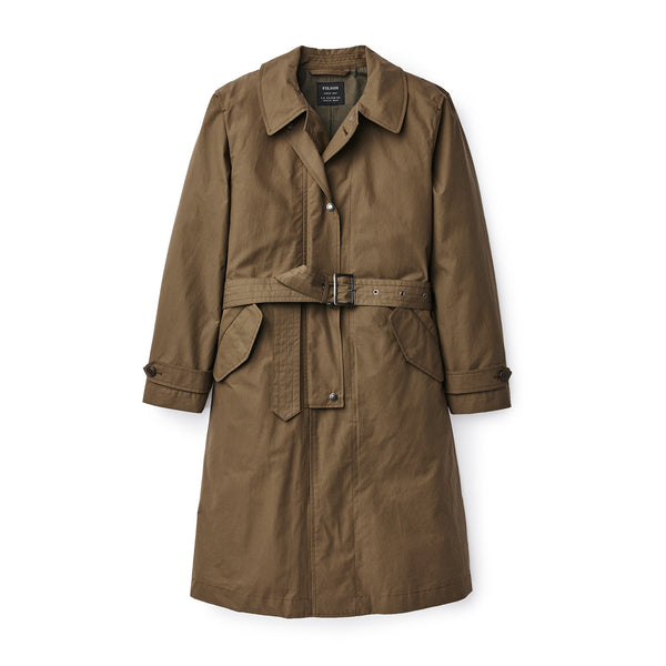 Filson Women's Sawyer Trench Coat Marsh Olive