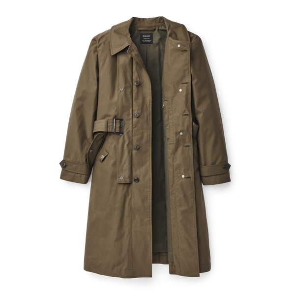 Filson Women's Sawyer Trench Coat Marsh Olive
