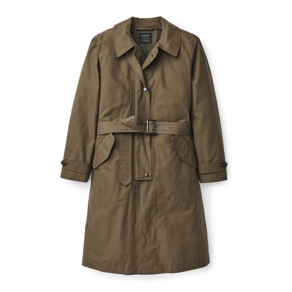 filson Women's Sawyer Trench Coat Marsh Olive