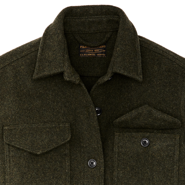 Filson Women's Seattle Wool Jac-shirt Forest Green
