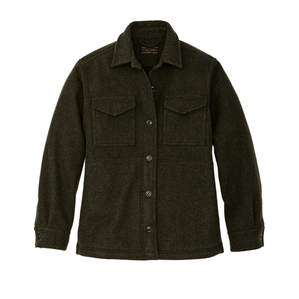 filson Women's Seattle Wool Jac-shirt Forest Green