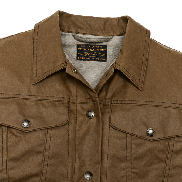 Filson Women's Short Lined Cruiser Jacket Dark Tan