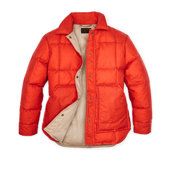 Filson Women's Waxed Down Barn Coat Campfire