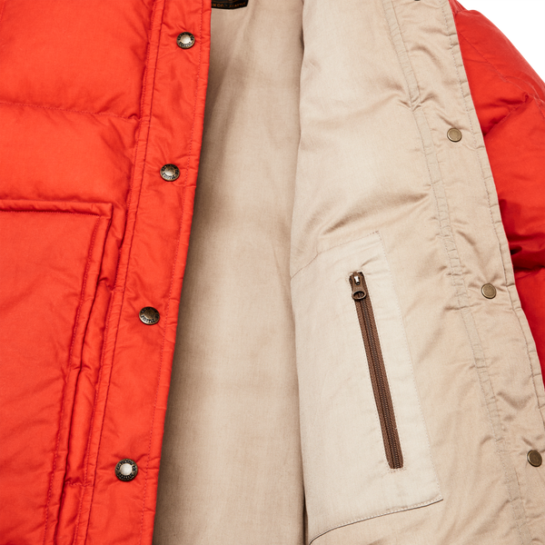 Filson Women's Waxed Down Barn Coat Campfire