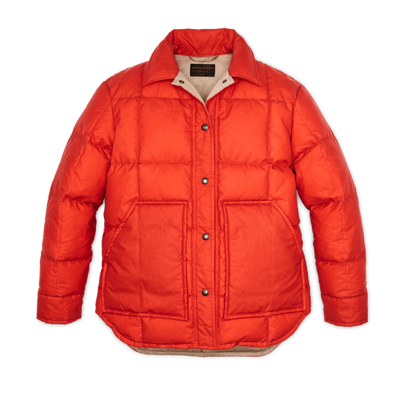 filson Women's Waxed Down Barn Coat Campfire