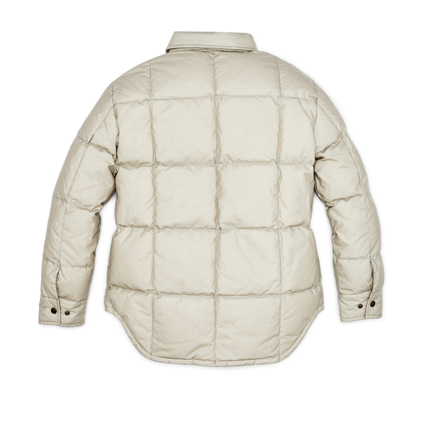 Filson Women's Waxed Down Barn Coat Light Tan