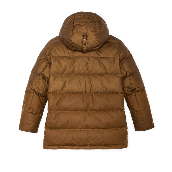 Filson Women's Waxed Down Parka Dark Tan