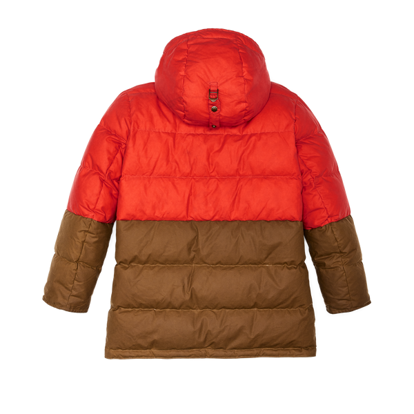 Filson Women's Waxed Down Parka Dark Tan / Campfire