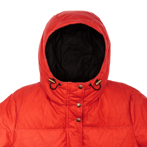 Filson Women's Waxed Down Parka Dark Tan / Campfire