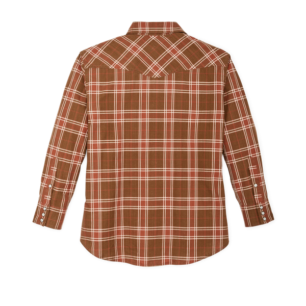 Filson Women's Western Flannel Shirt Clay Dust