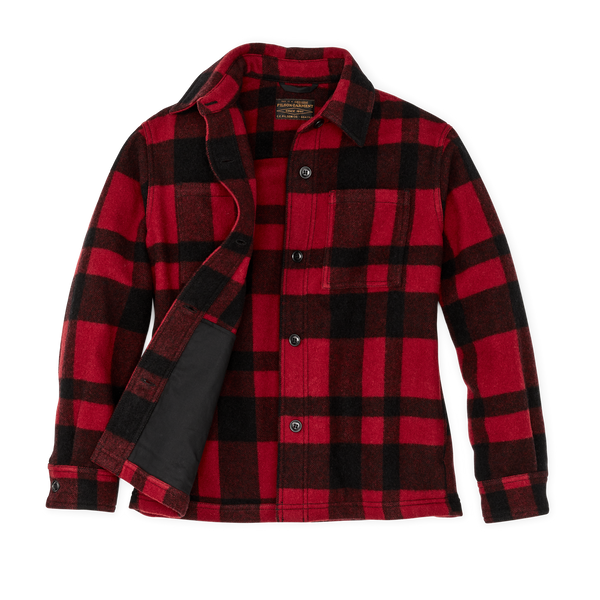 Filson Women's Wool Overshirt Red / Black Plaid