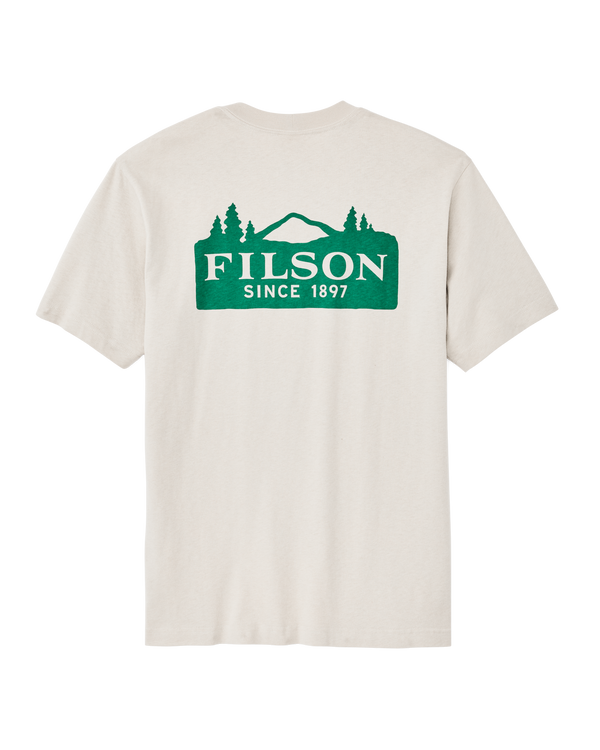 Filson Frontier Logo T-shirt Cliff Gray / Scenic Mark