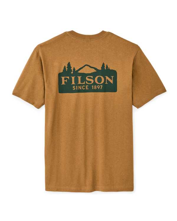 Filson Frontier Logo T-shirt Golden Tan / Scenic Mark