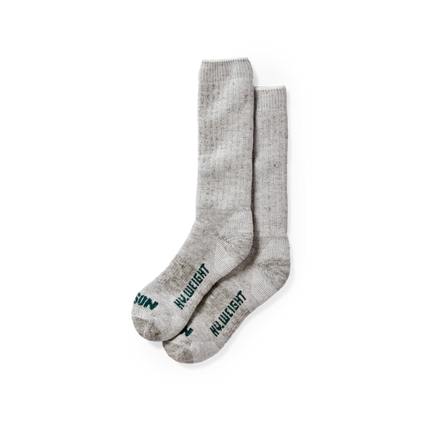 filson Heavyweight Traditional Crew Socks Gray Heather
