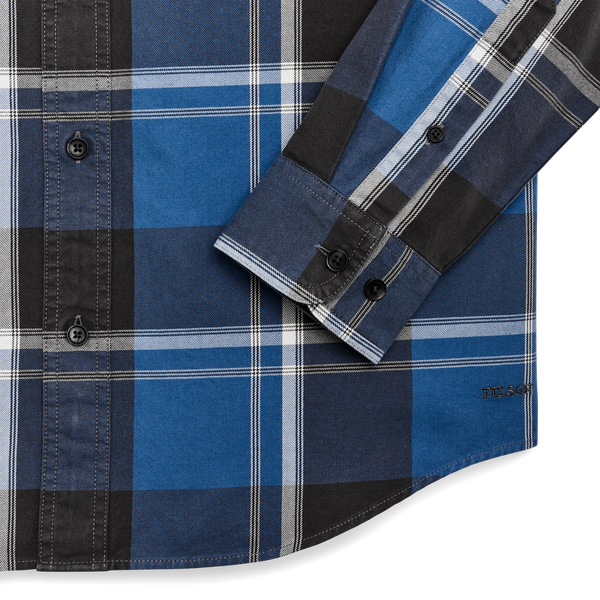 Filson Lightweight Alaskan Guide Shirt Blue / Faded Black / White Plaid