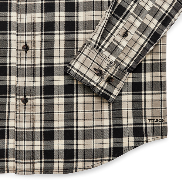 Filson Lightweight Alaskan Guide Shirt Cream / Black / Gray Plaid