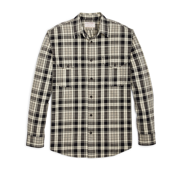 filson Lightweight Alaskan Guide Shirt Cream / Black / Gray Plaid