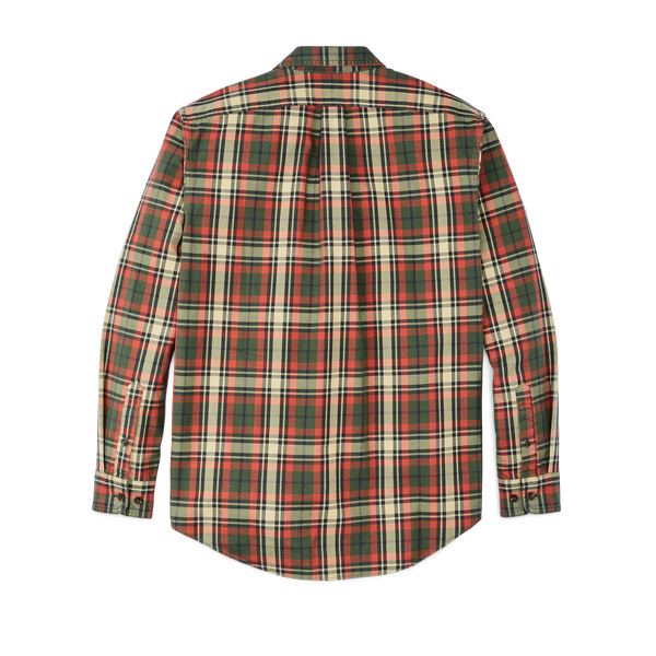 Filson Lightweight Alaskan Guide Shirt Silver Pine / Burnt Red Plaid