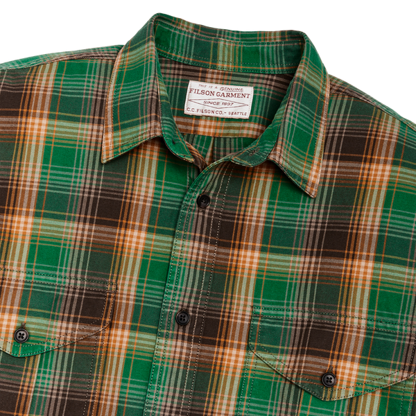 Filson Lightweight Alaskan Guide Shirt Yellow / Green / Gray Plaid