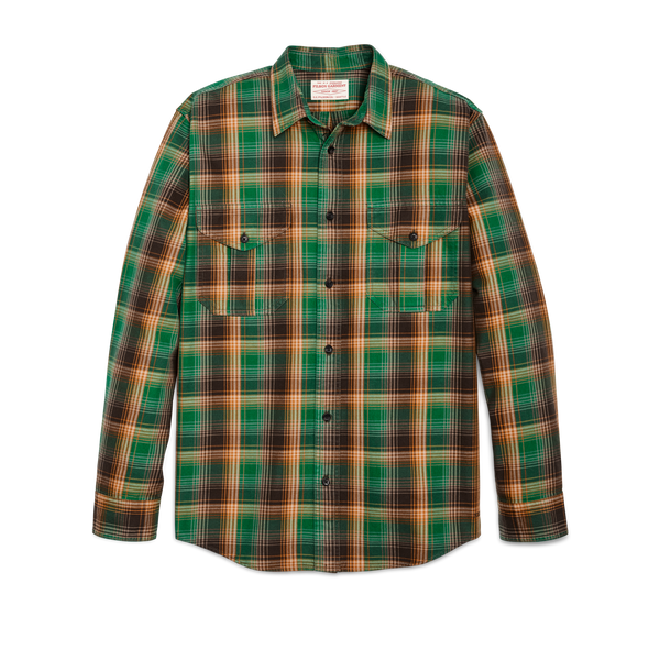 filson Lightweight Alaskan Guide Shirt Yellow / Green / Gray Plaid