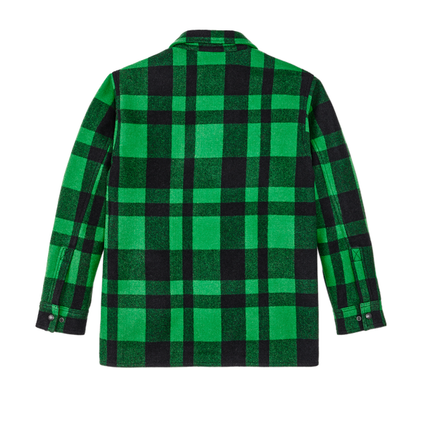 Filson Lined Mackinaw Wool Jac Shirt Acid Green / Black Heritage Plaid X