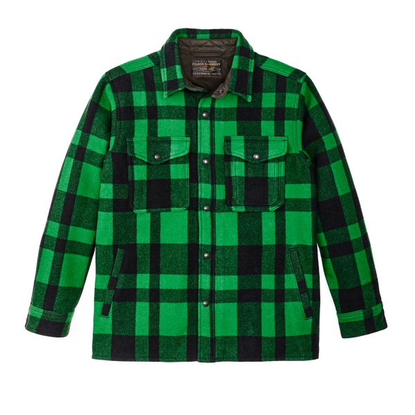 filson Lined Mackinaw Wool Jac Shirt Acid Green / Black Heritage Plaid X