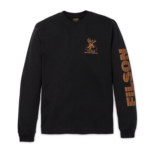 filson Long Sleeve Frontier Graphic T-shirt Black / Sportsman