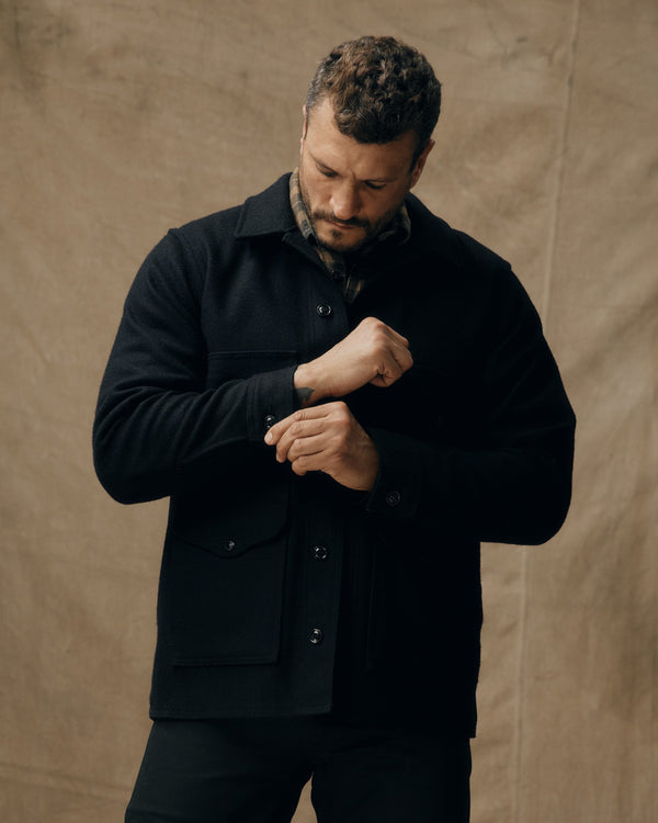 Filson Mackinaw Wool Cruiser Jacket Dark Navy / Solid